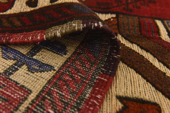 3' 10 x 6' 8 Hand Knotted Sumak Wool Rug