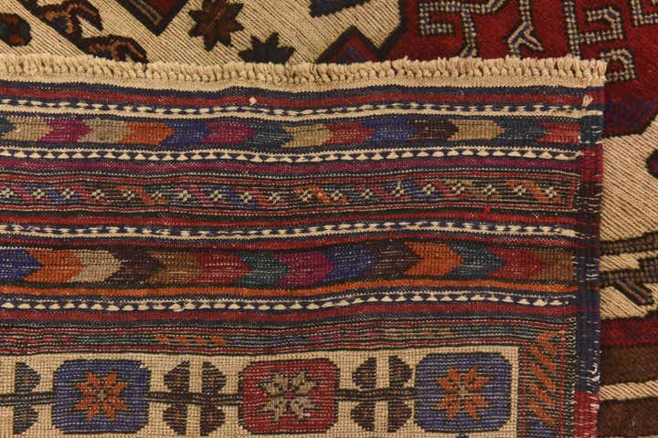 3' 10 x 6' 8 Hand Knotted Sumak Wool Rug