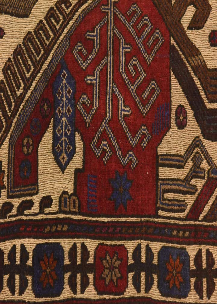 3' 10 x 6' 8 Hand Knotted Sumak Wool Rug