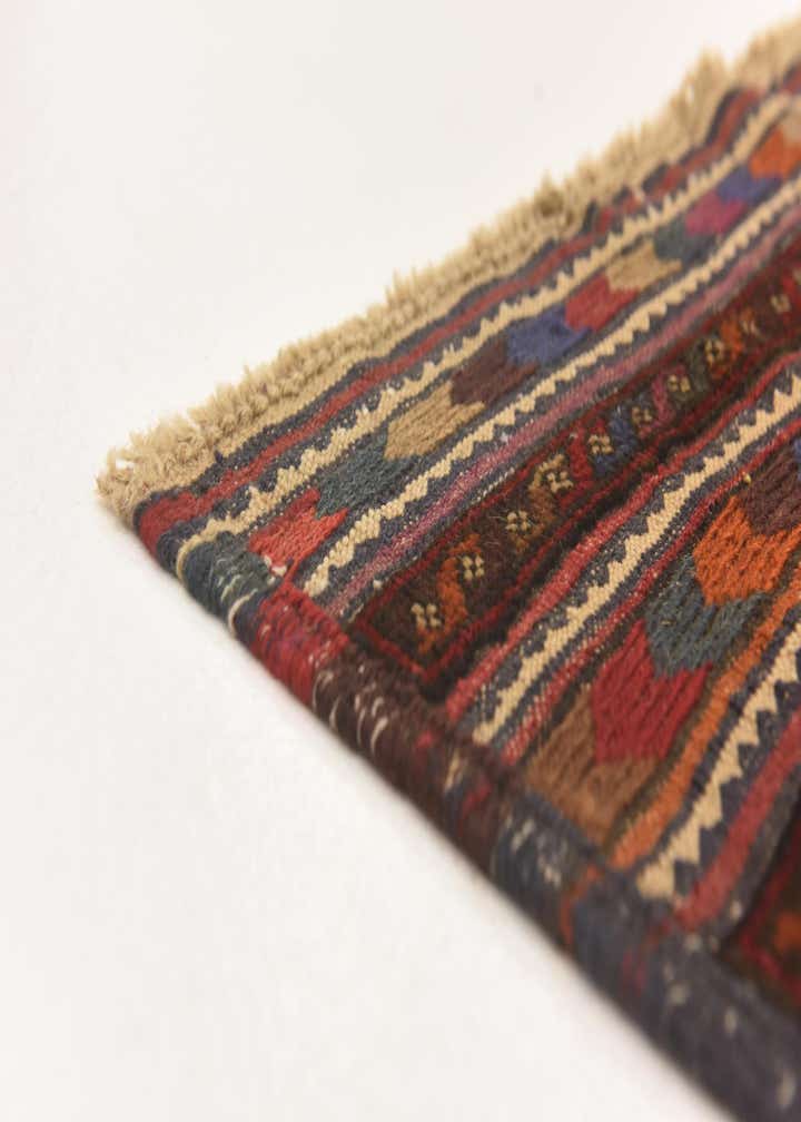 3' 10 x 6' 8 Hand Knotted Sumak Wool Rug