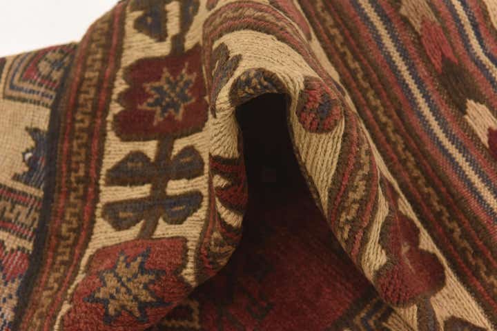 3' 11 x 6' 3 Hand Knotted Sumak Wool Rug