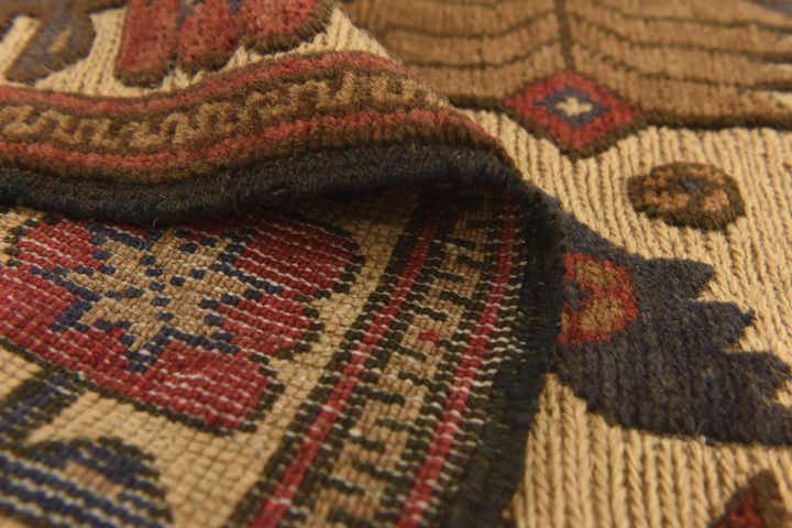 3' 11 x 6' 3 Hand Knotted Sumak Wool Rug
