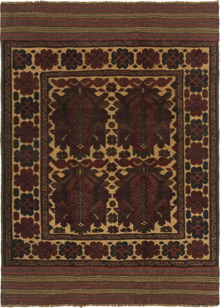 130cm x 190cm Handgeknüpft Sumak Wolle Teppich