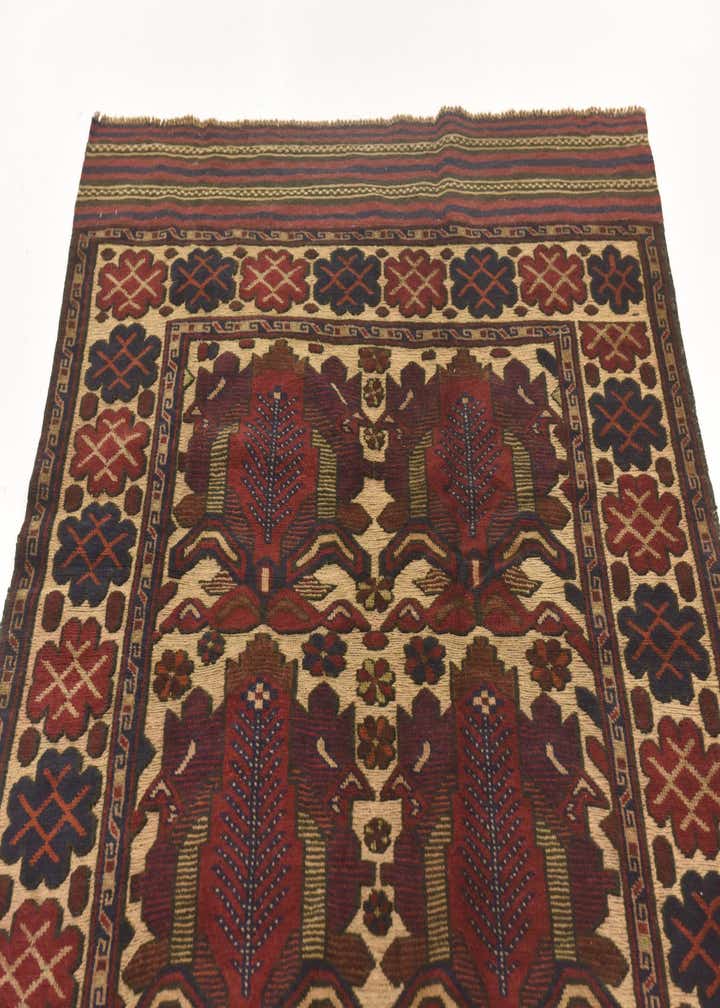 4' 2 x 6' 5 Hand Knotted Sumak Wool Rug