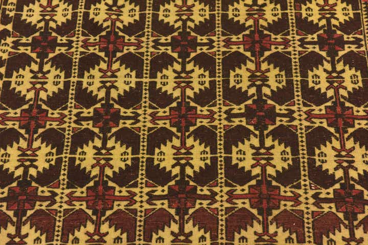 4' 2 x 6' 5 Hand Knotted Sumak Wool Rug