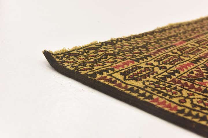 4' 2 x 6' 5 Hand Knotted Sumak Wool Rug