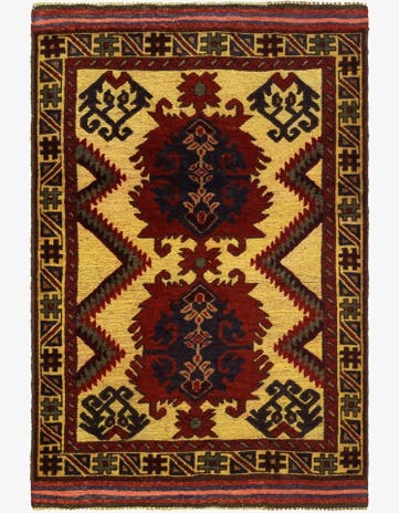 2' 10 x 4' 5 Hand Knotted Sumak Wool Rug