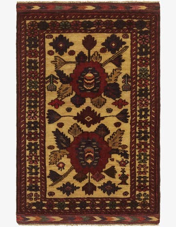 2' 10 x 4' 6 Hand Knotted Sumak Wool Rug