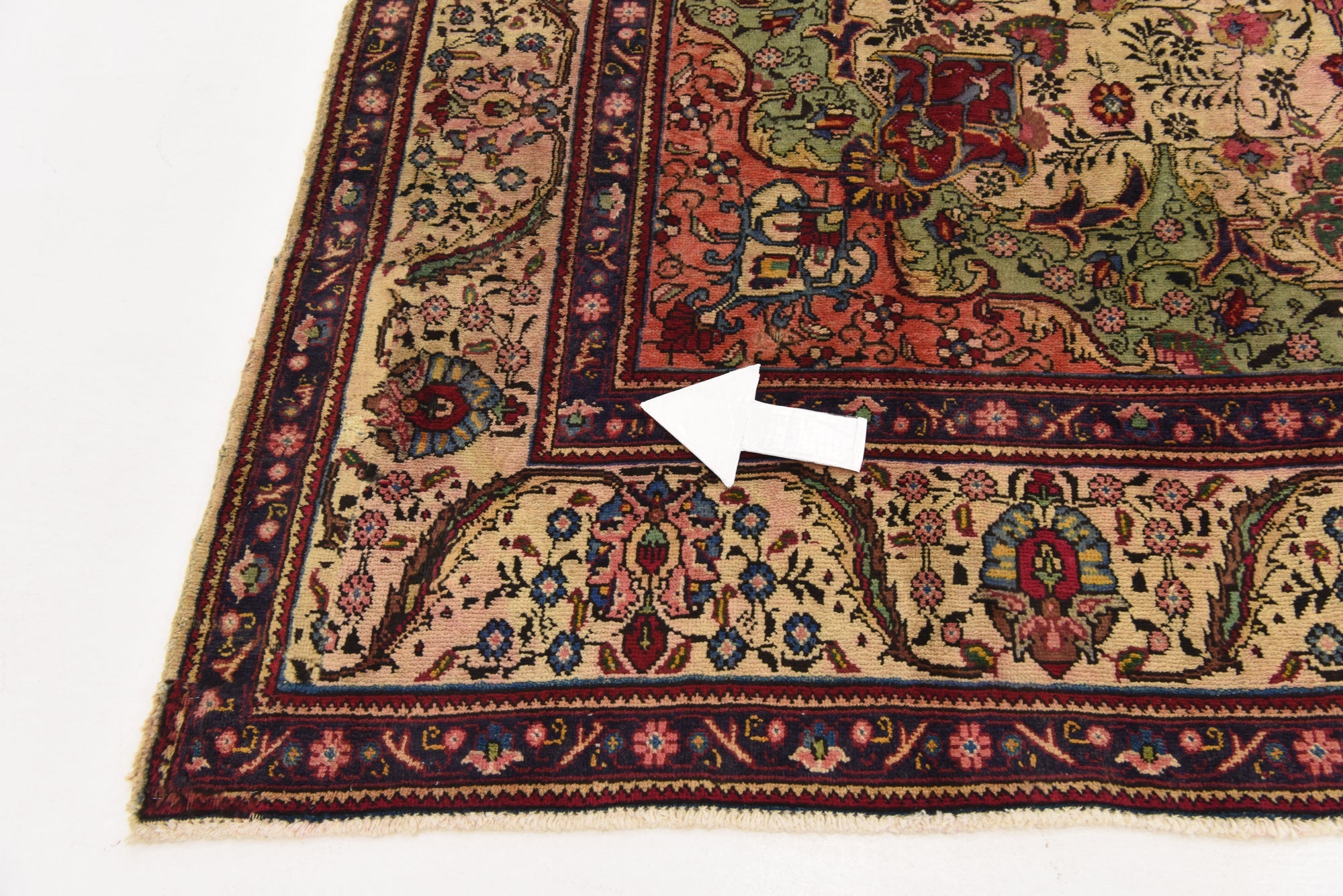 8' 2 x 9' 7 Hand Knotted Tabriz Persian Wool Rug