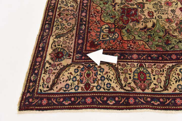 8' 2 x 9' 7 Hand Knotted Tabriz Persian Wool Rug