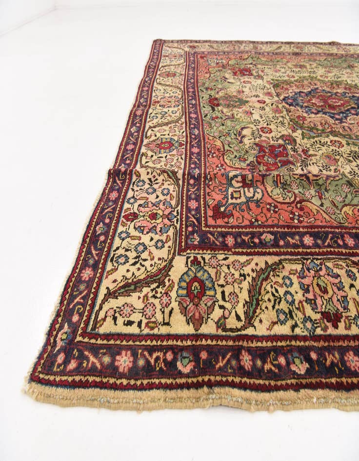 Detail image of 8' 2 x 9' 7  Hand Knotted Tabriz Persian Wool Rug