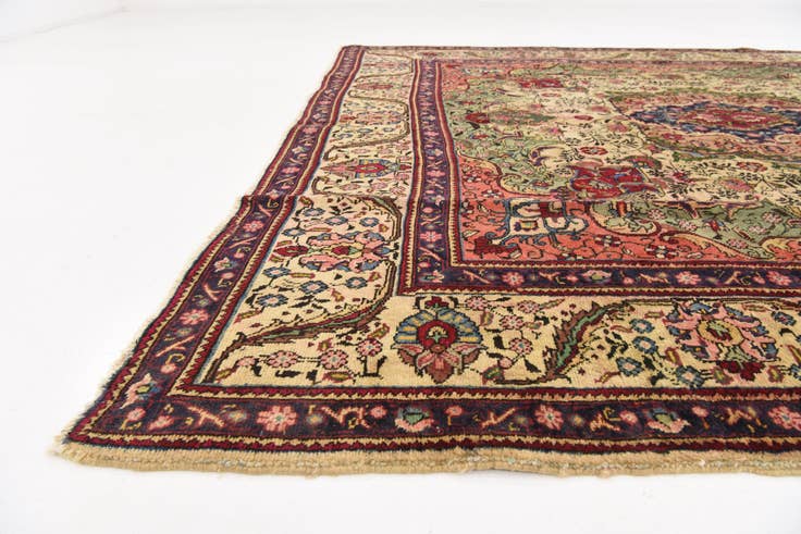 Detail image of 8' 2 x 9' 7 Hand Knotted Tabriz Persian Wool Rug