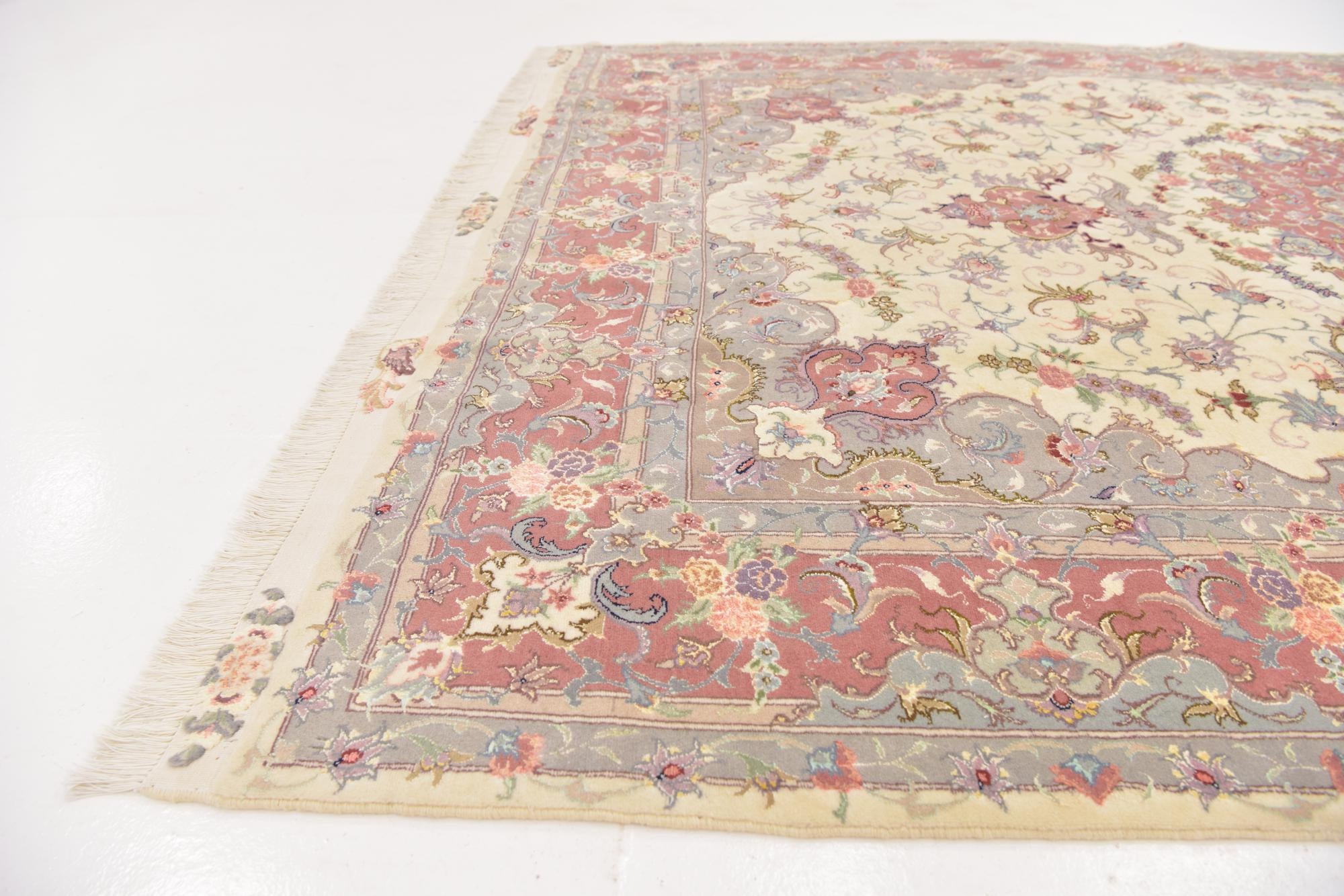 6' 8 x 9' 8 Hand Knotted Tabriz Persian Rug