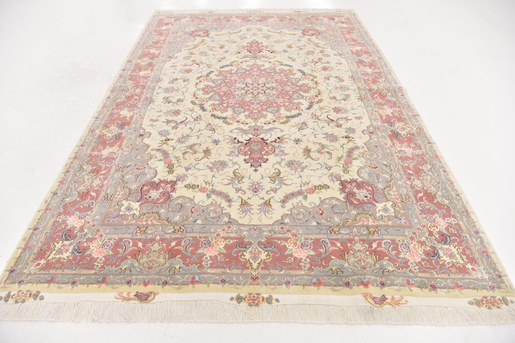 6' 8 x 9' 8 Hand Knotted Tabriz Persian Rug