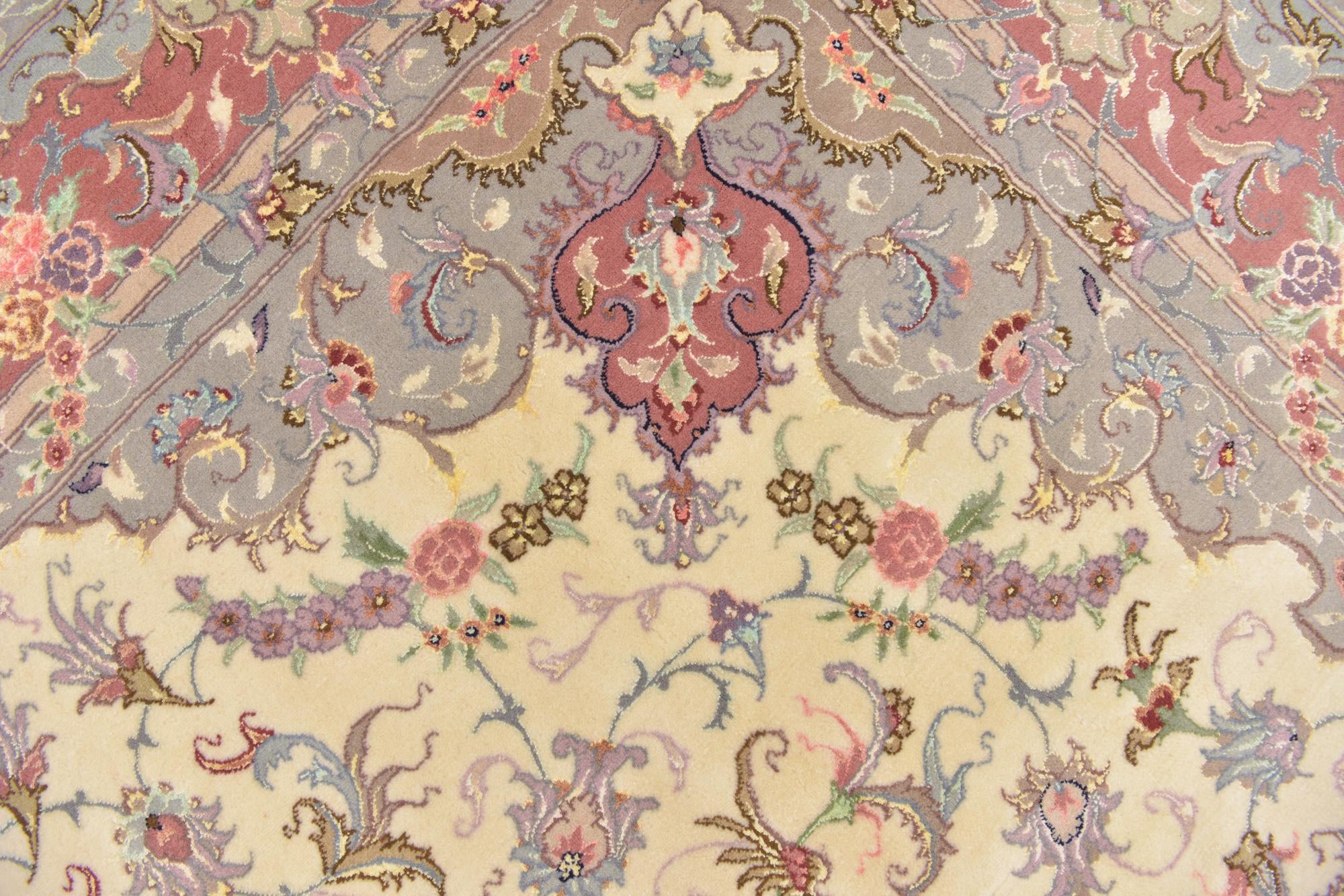 6' 8 x 9' 8 Hand Knotted Tabriz Persian Rug