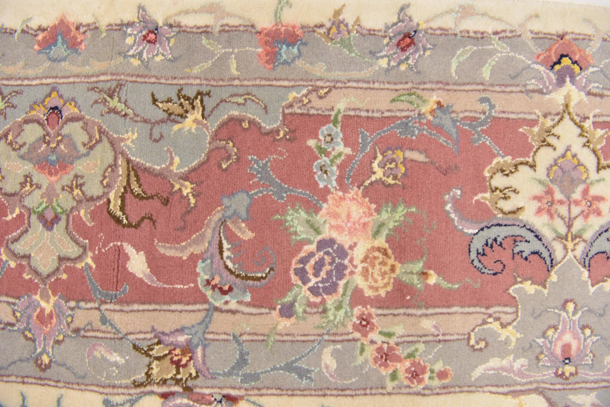 6' 8 x 9' 8 Hand Knotted Tabriz Persian Rug