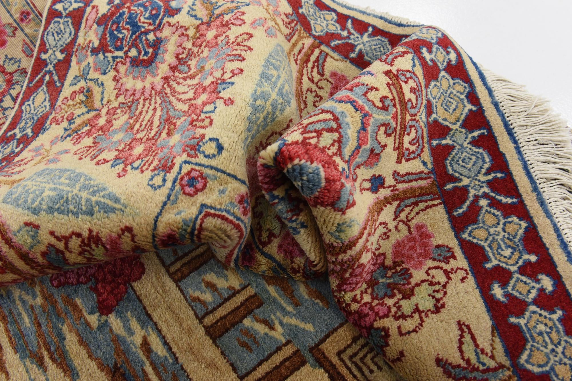 11' x 12' 7 Hand Knotted Tabriz Persian Wool Rug