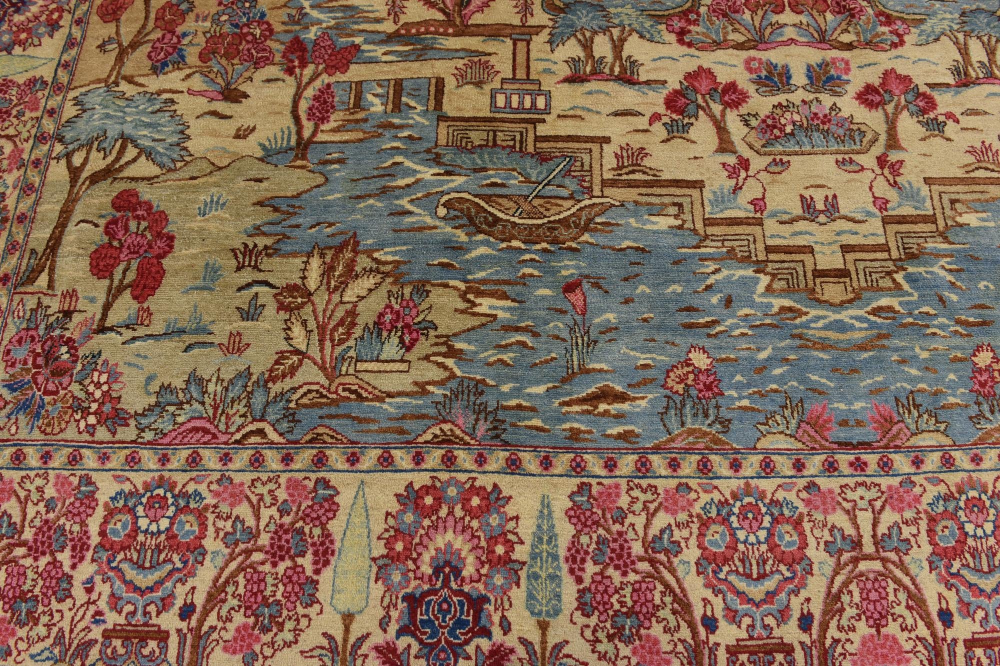 11' x 12' 7 Hand Knotted Tabriz Persian Wool Rug