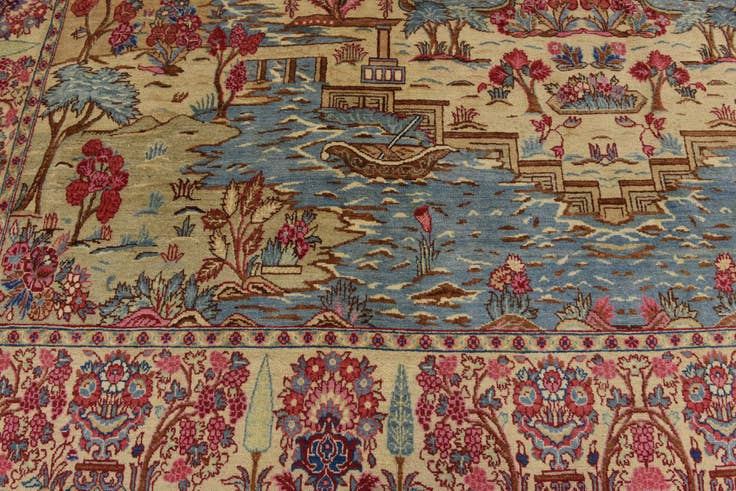 Detail image of 11' x 12' 7 Hand Knotted Tabriz Persian Wool Rug