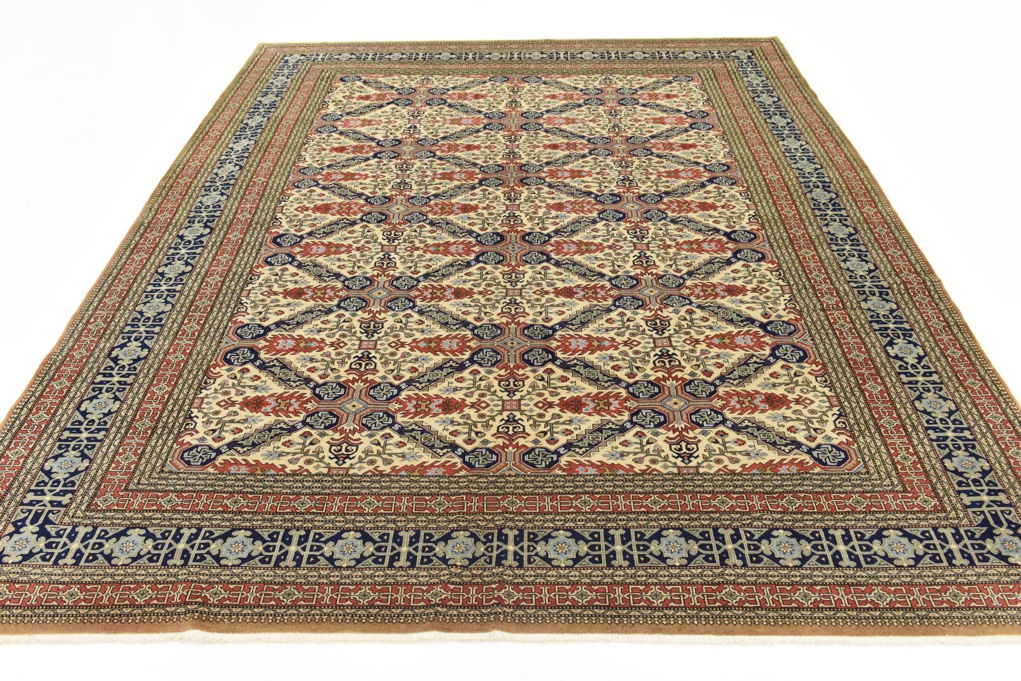 7' 8 x 9' 6 Hand Knotted Tabriz Persian Rug