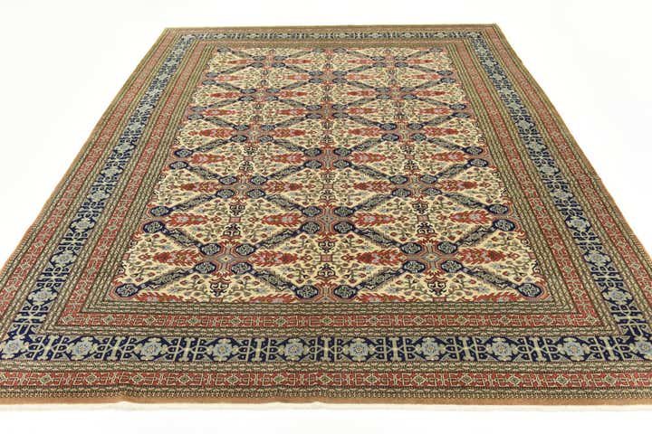 7' 8 x 9' 6 Hand Knotted Tabriz Persian Rug