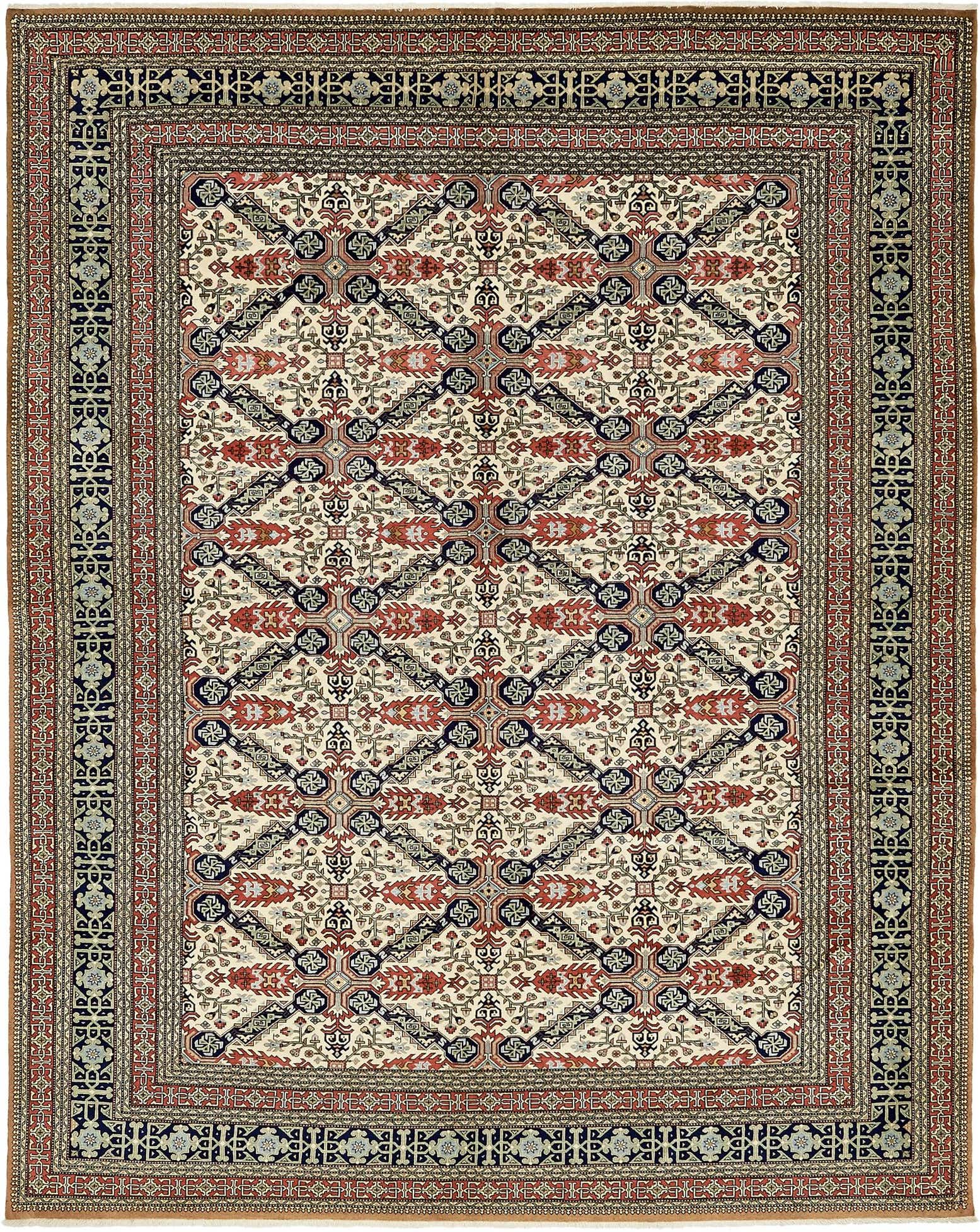 7' 8 x 9' 6 Hand Knotted Tabriz Persian Rug