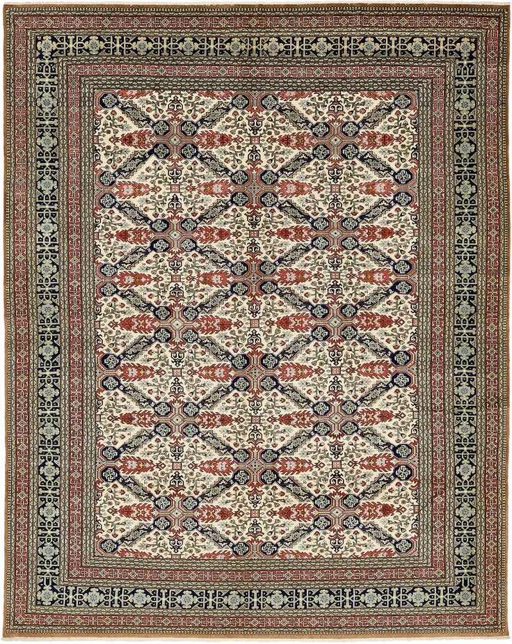 Detail image of 7' 8 x 9' 6 Hand Knotted Tabriz Persian Rug