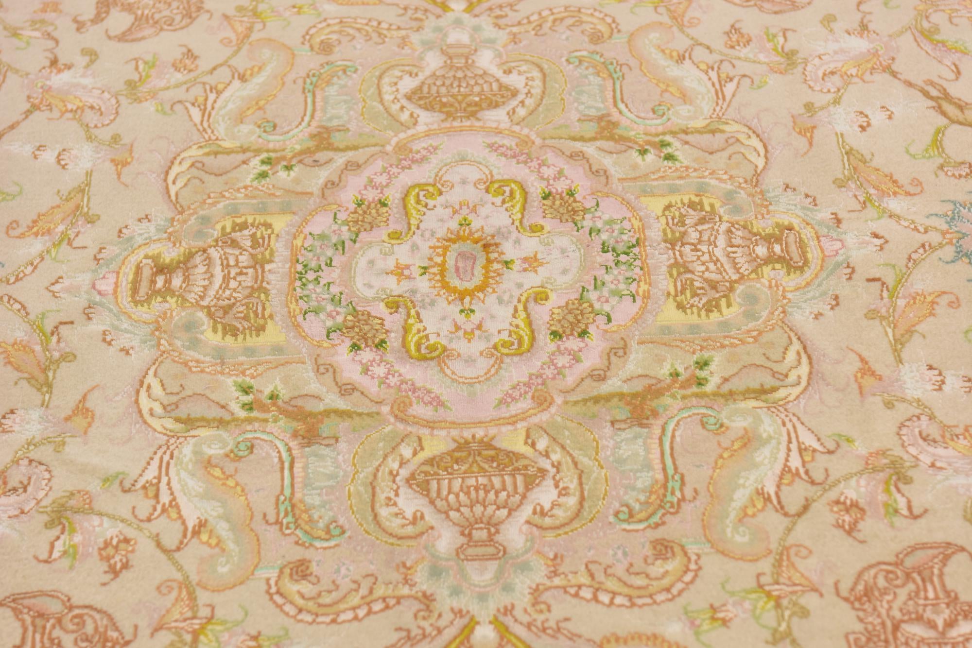 5' x 6' 7 Hand Knotted Tabriz Persian Rug