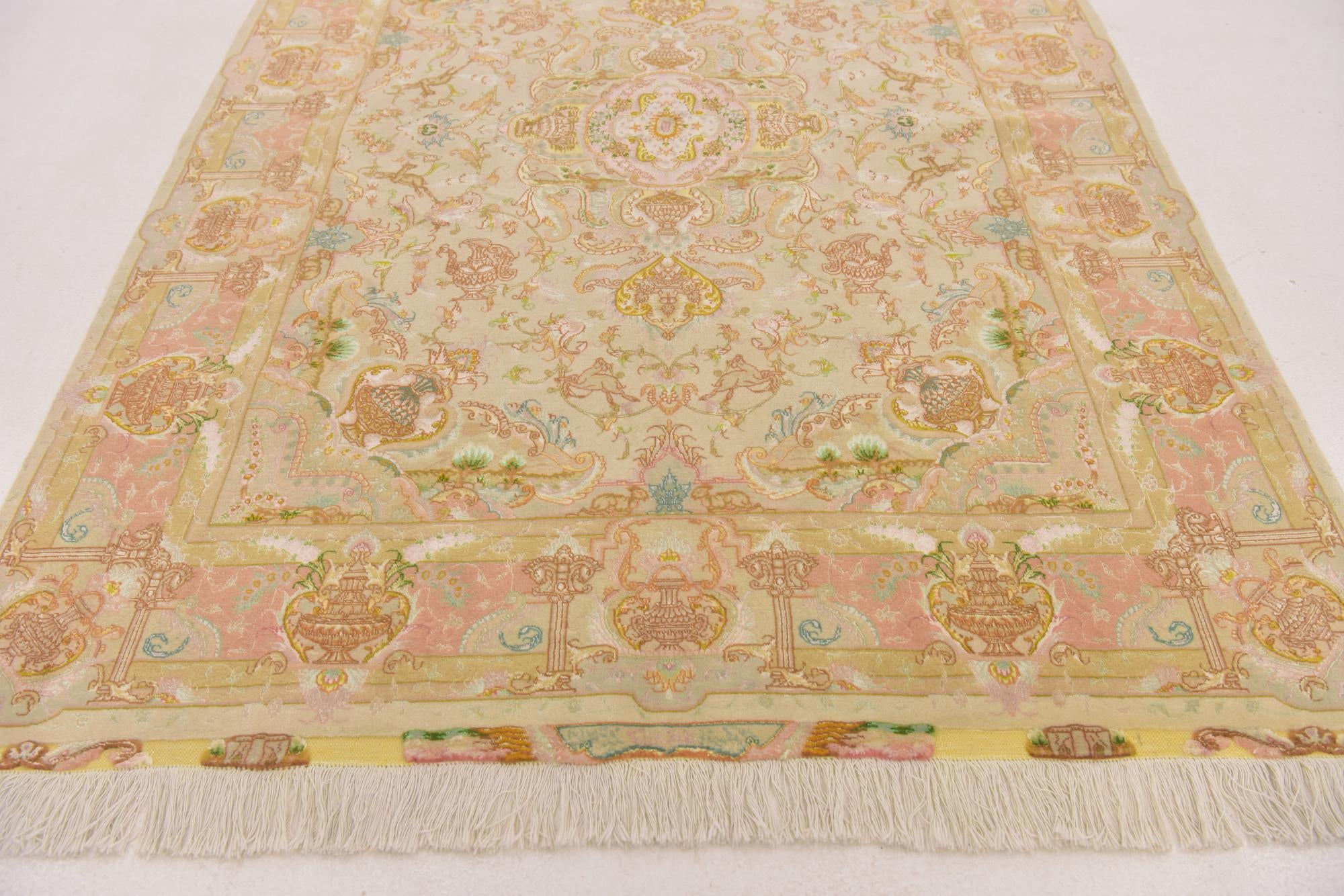 5' x 6' 7 Hand Knotted Tabriz Persian Rug