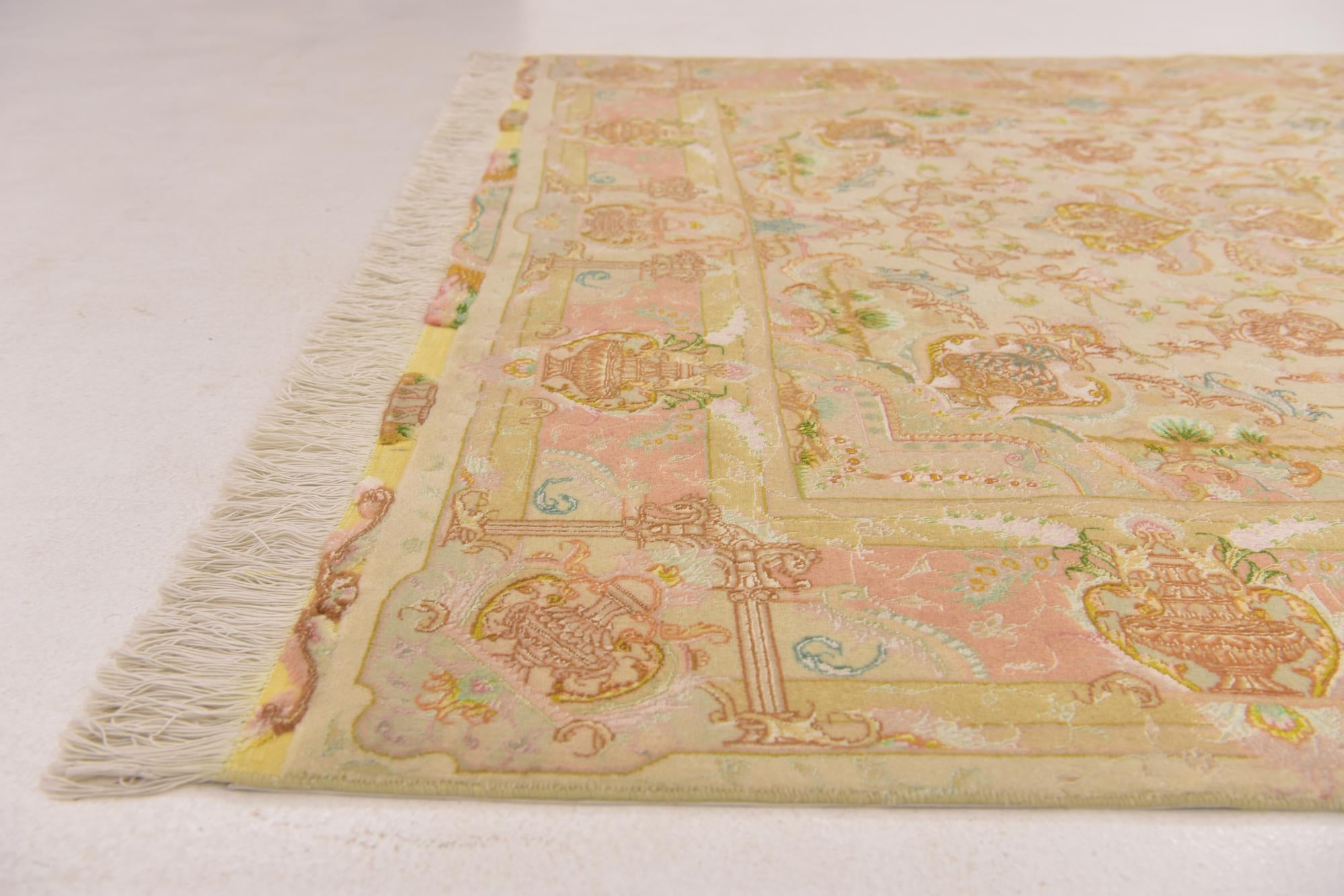 5' x 6' 7 Hand Knotted Tabriz Persian Rug