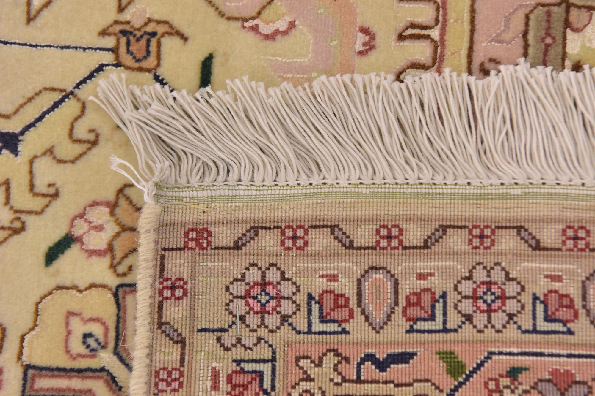 5' x 6' 8 Hand Knotted Tabriz Persian Rug