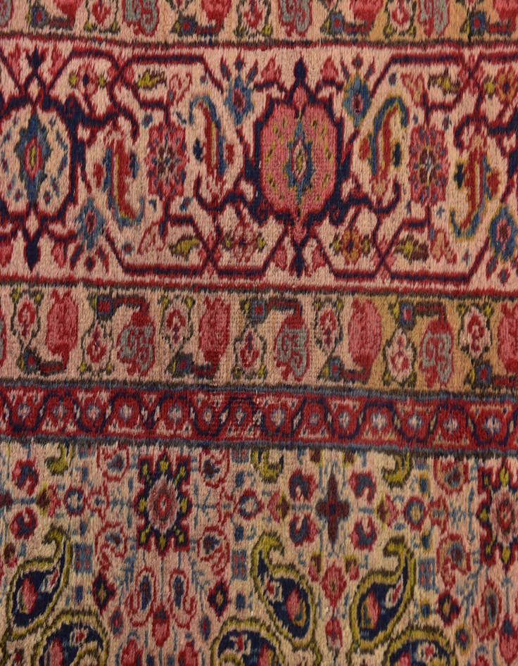 Detail image of 6' 8 x 9' 8 Hand Knotted Tabriz Persian Wool Rug
