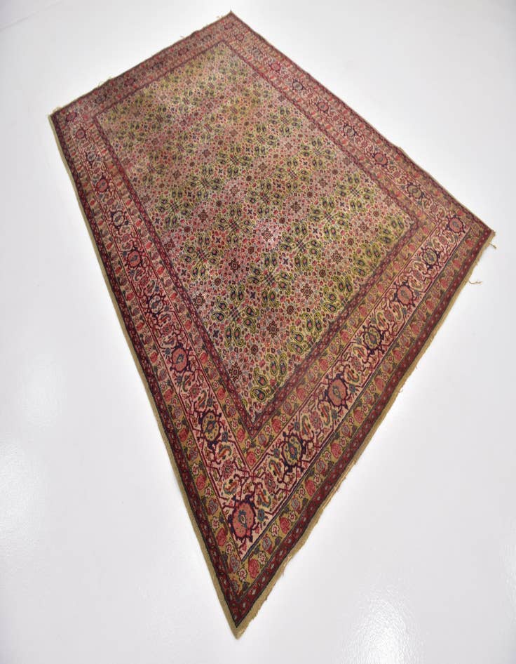 Detail image of 6' 8 x 9' 8 Hand Knotted Tabriz Persian Wool Rug