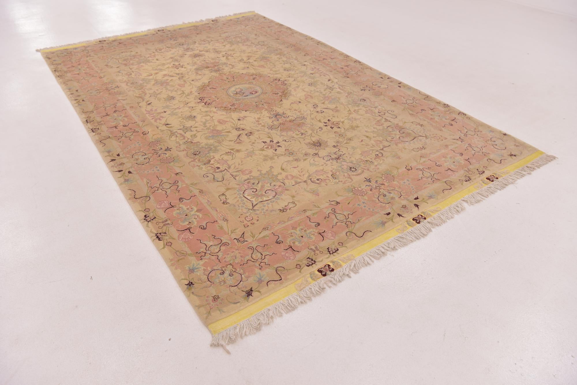 6' 6 x 10' Hand Knotted Tabriz Persian Rug