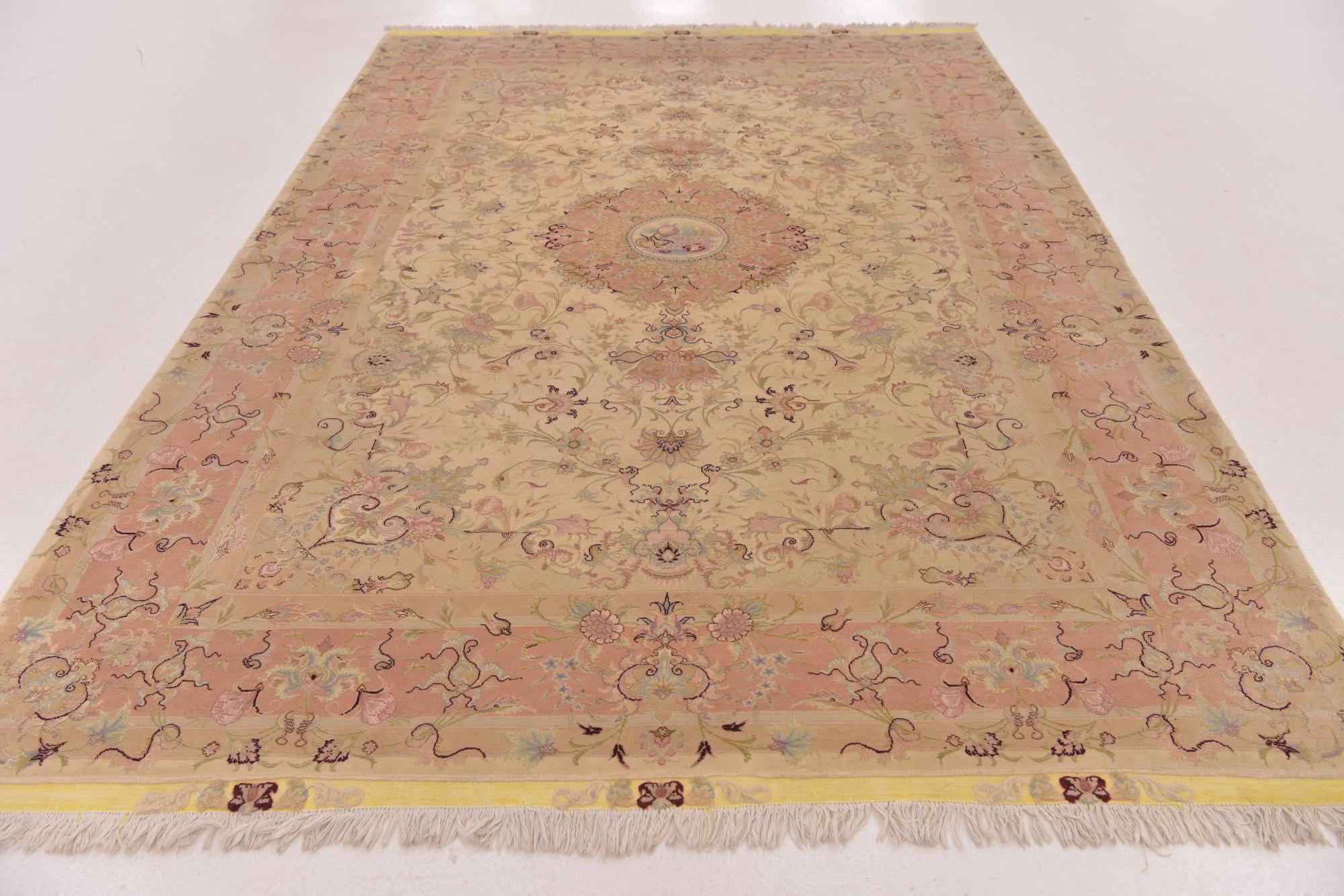 6' 6 x 10' Hand Knotted Tabriz Persian Rug