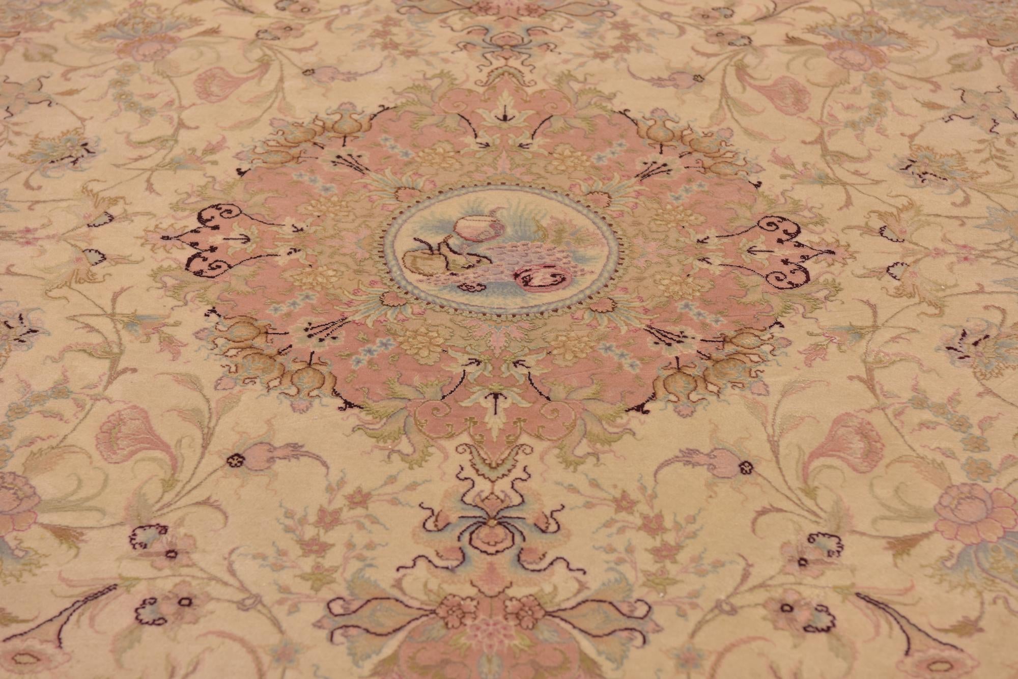 6' 6 x 10' Hand Knotted Tabriz Persian Rug