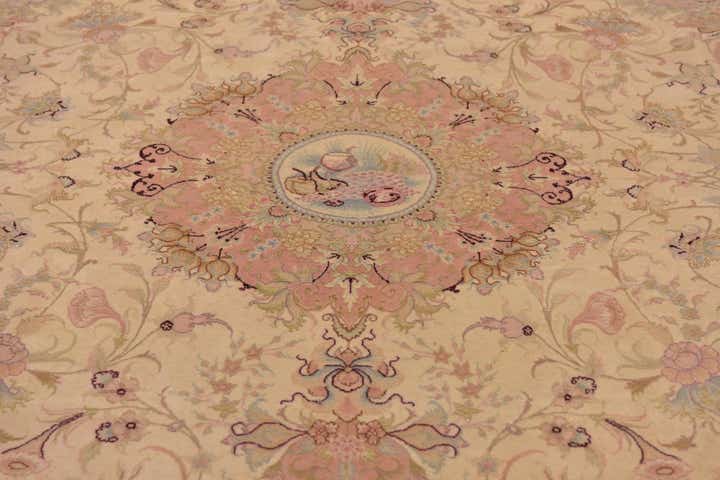 200cm x 305cm Handgeknoopt Tabriz Perzisch Vloerkleed