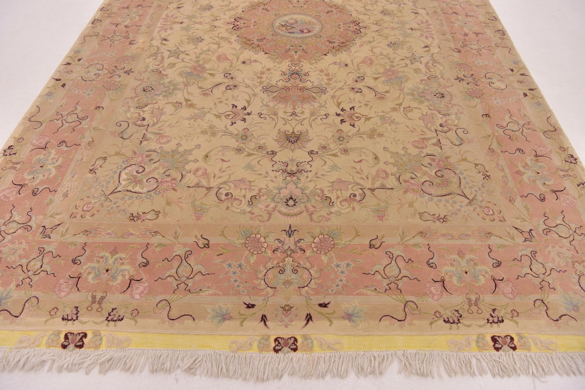 6' 6 x 10' Hand Knotted Tabriz Persian Rug