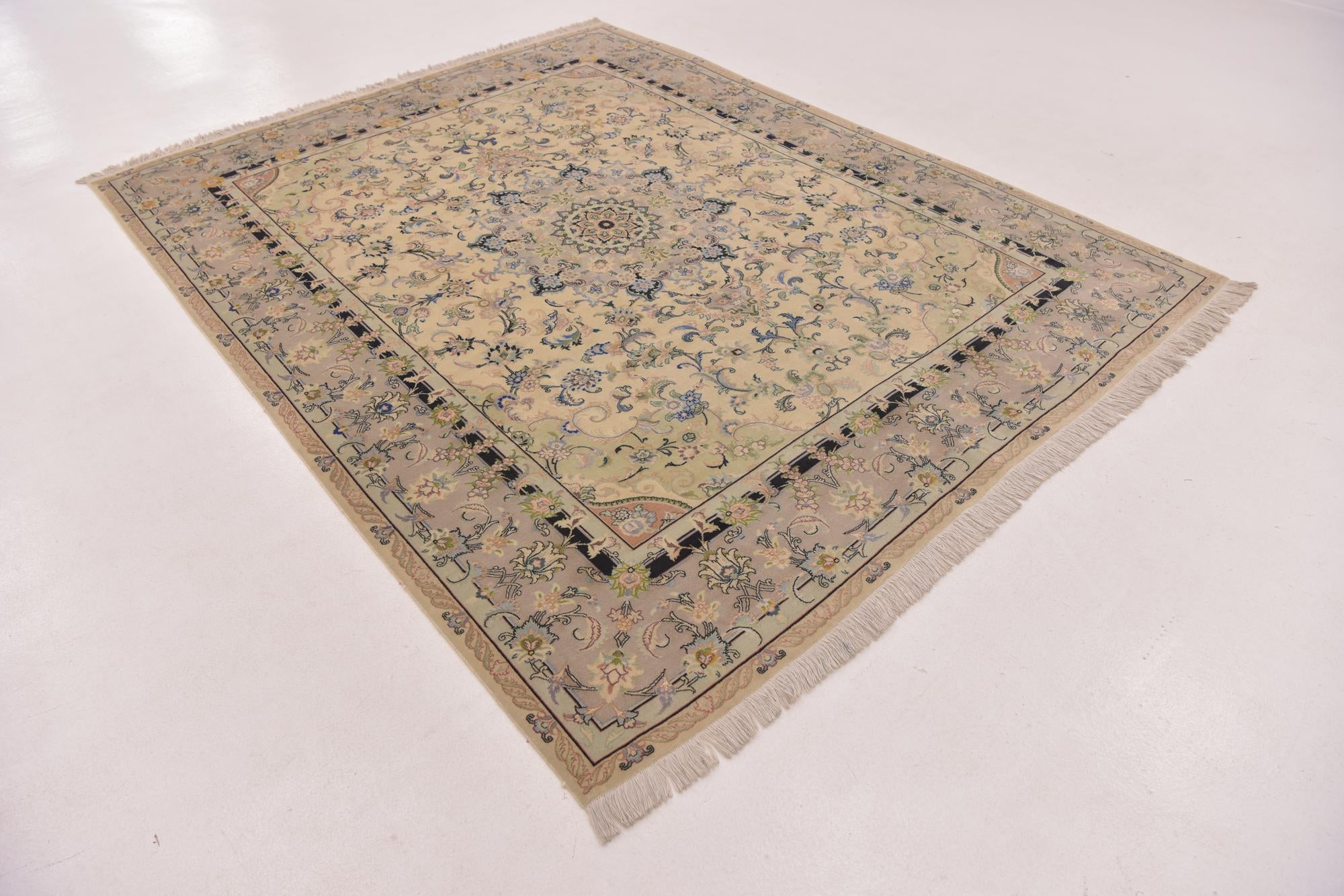 6' 8 x 8' 6 Hand Knotted Tabriz Persian Rug