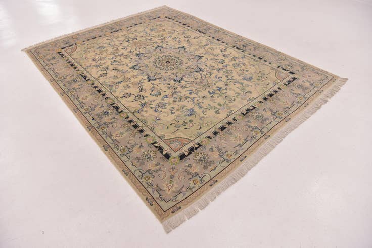 Detail image of 6' 8 x 8' 6 Hand Knotted Tabriz Persian Rug