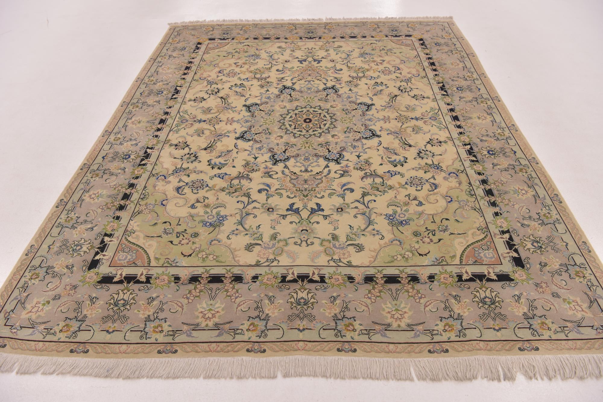 6' 8 x 8' 6 Hand Knotted Tabriz Persian Rug