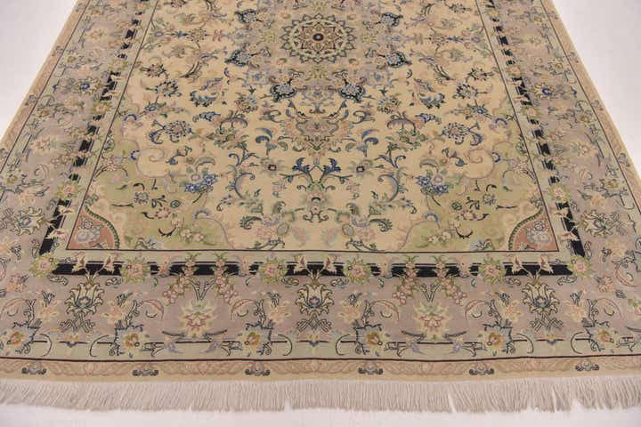 6' 8 x 8' 6 Hand Knotted Tabriz Persian Rug