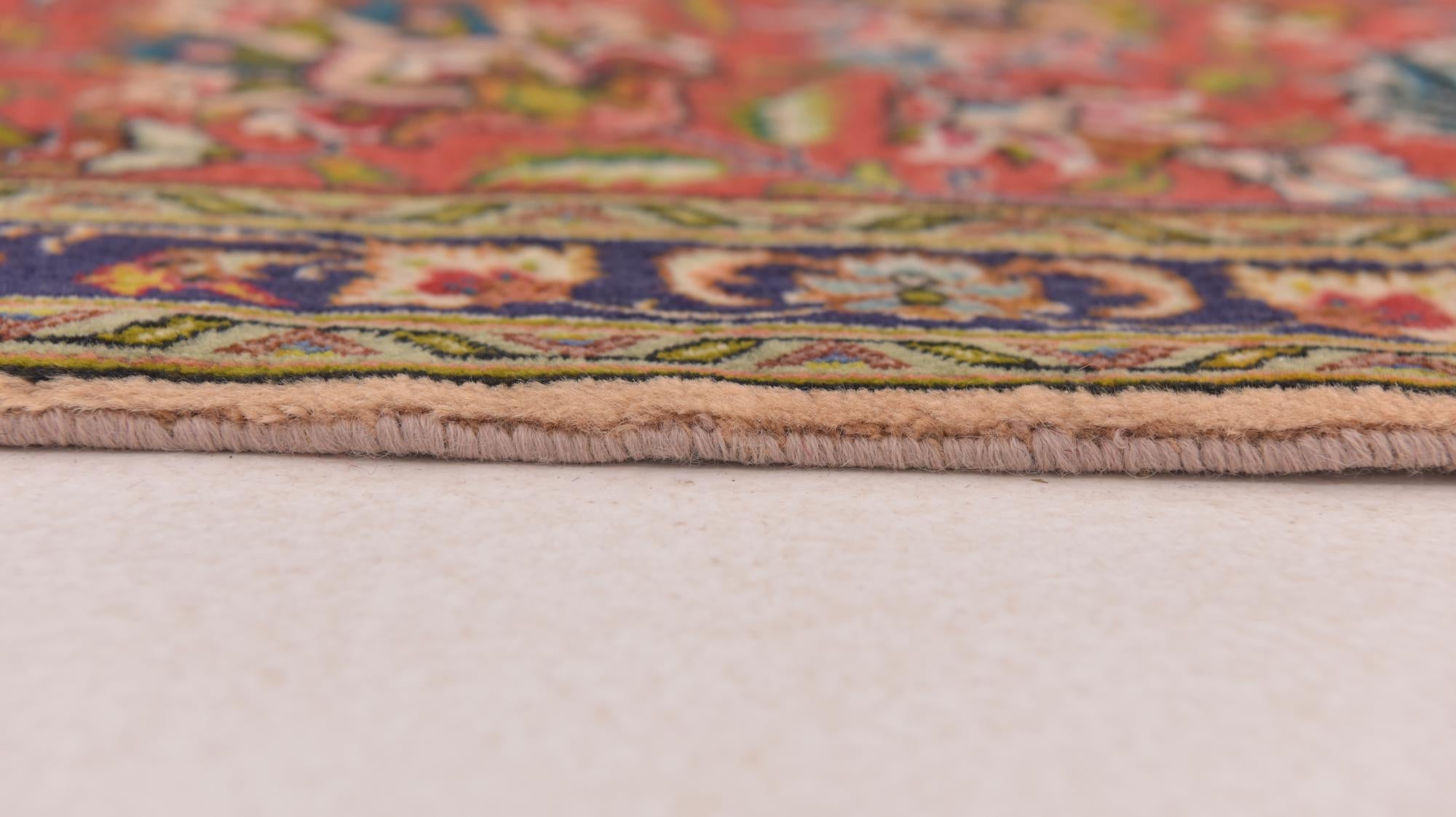 8' x 11' 4 Hand Knotted Tabriz Persian Wool Rug