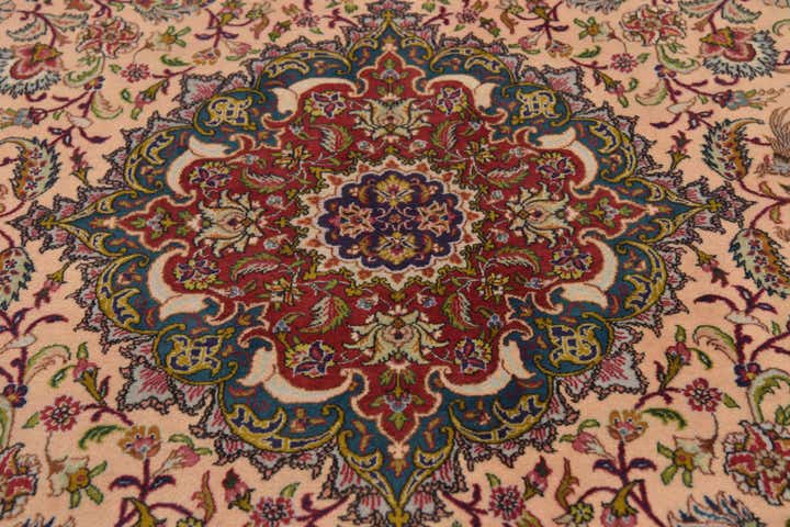 8' x 11' 4 Hand Knotted Tabriz Persian Wool Rug