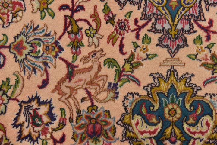 8' x 11' 4 Hand Knotted Tabriz Persian Wool Rug