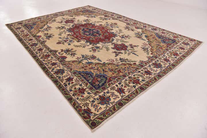 8' 2 x 11' 4 Hand Knotted Tabriz Persian Wool Rug