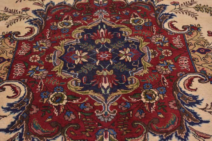 8' 2 x 11' 4 Hand Knotted Tabriz Persian Wool Rug