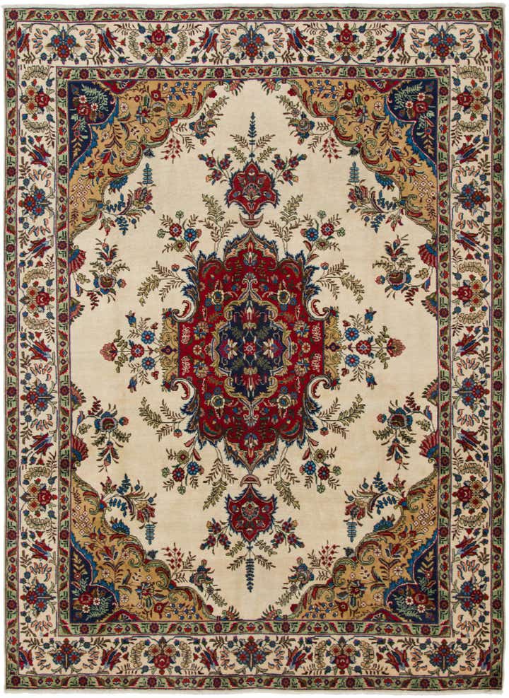 8' 2 x 11' 4 Hand Knotted Tabriz Persian Wool Rug