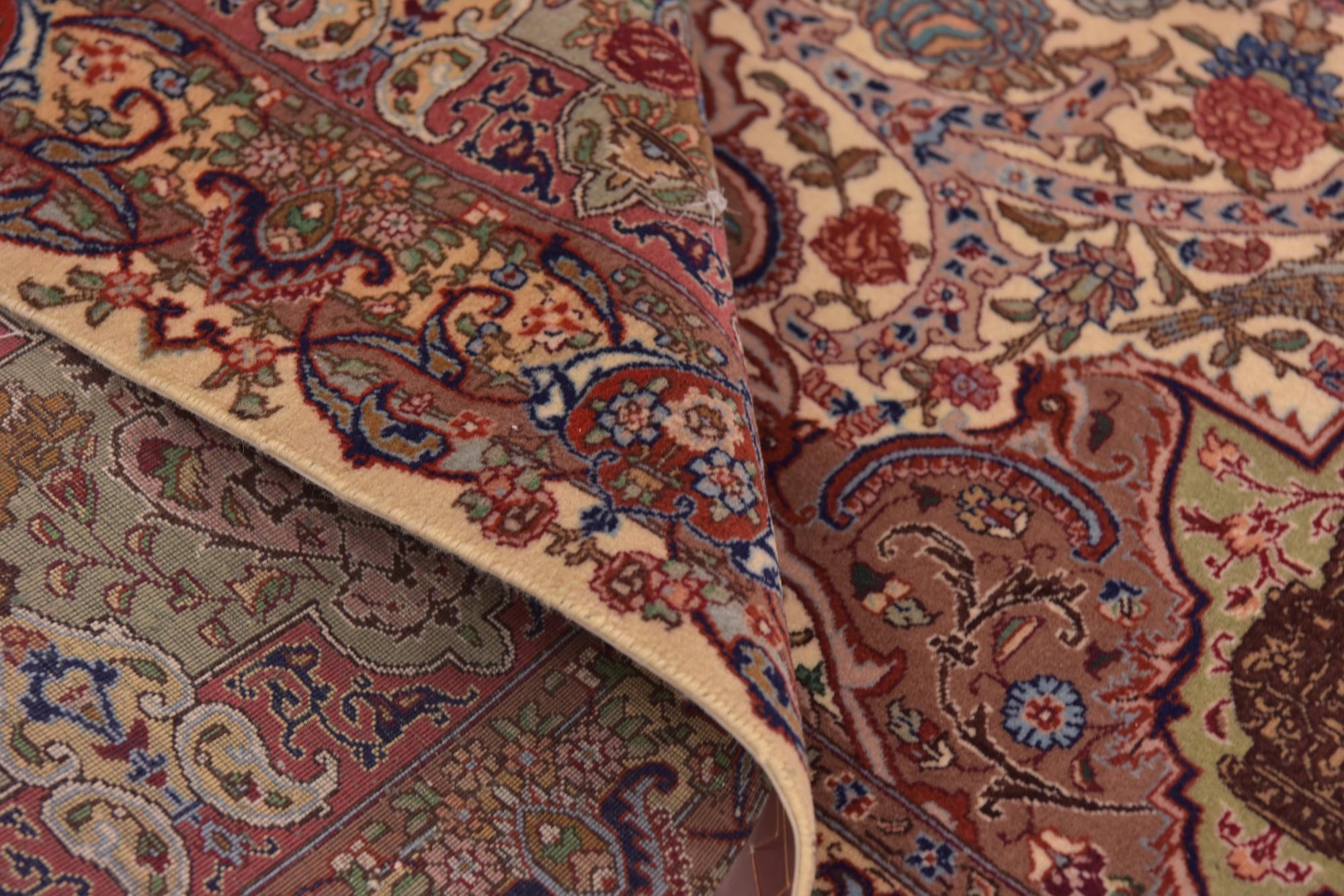 9' 9 x 12' 8 Hand Knotted Tabriz Persian Rug
