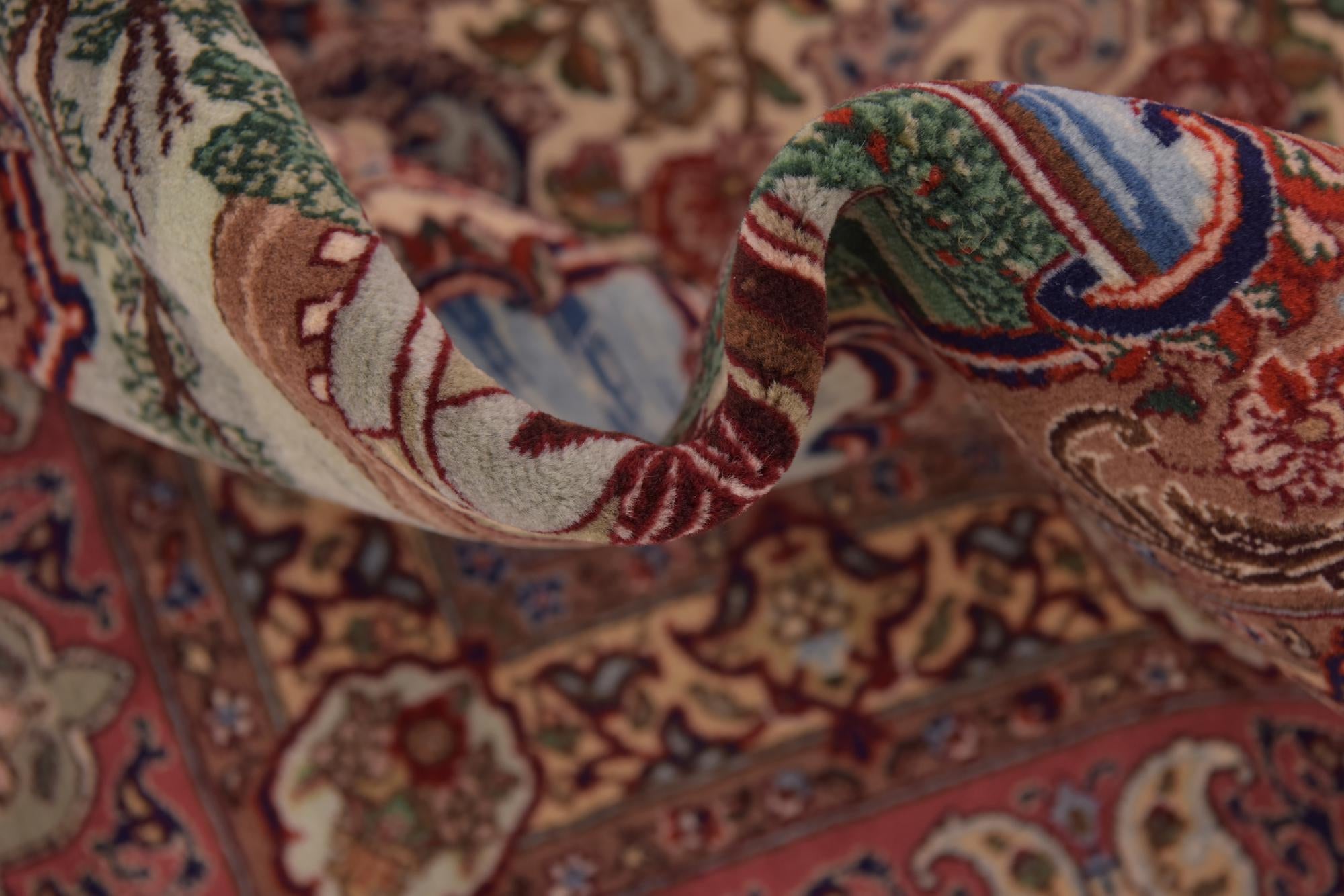 9' 9 x 12' 8 Hand Knotted Tabriz Persian Rug